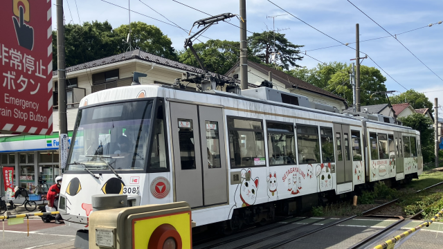 東急世田谷線「幸福の招き猫電車」