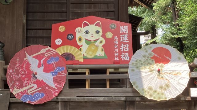 馬場氷川神社 猫の絵馬